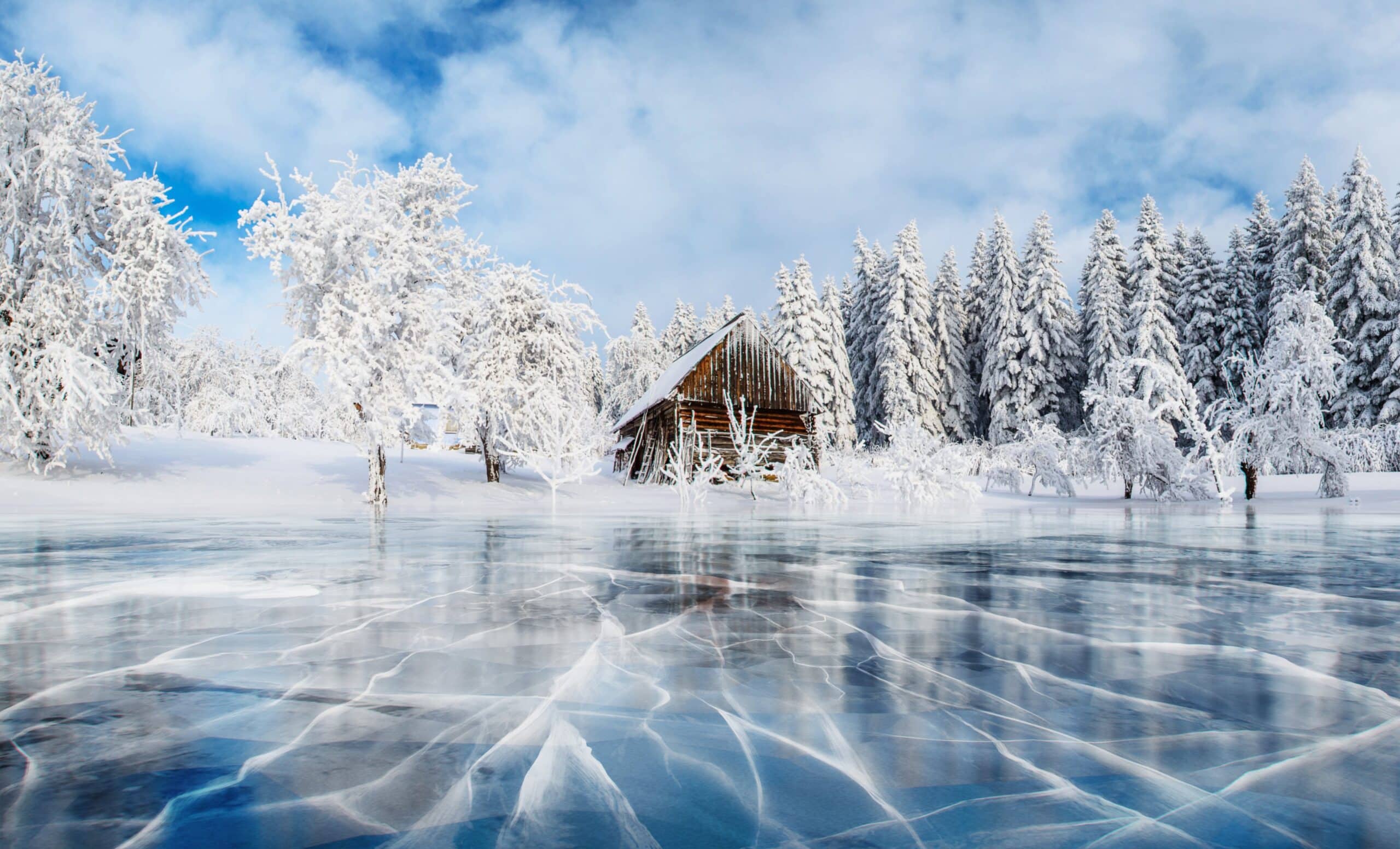 House On Ice Lake